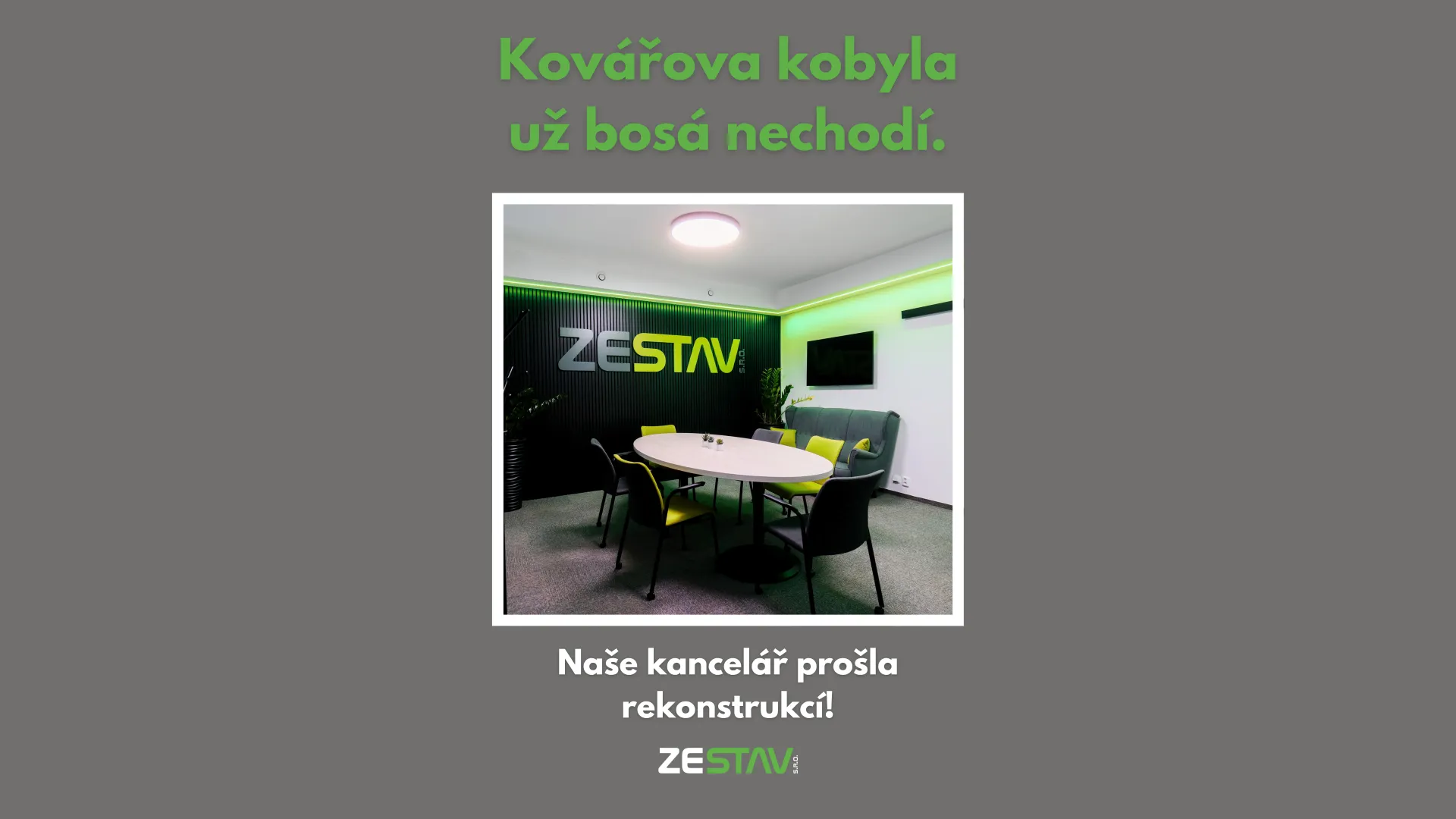 M&aacute;me zrekonstruovanou kancel&aacute;ř