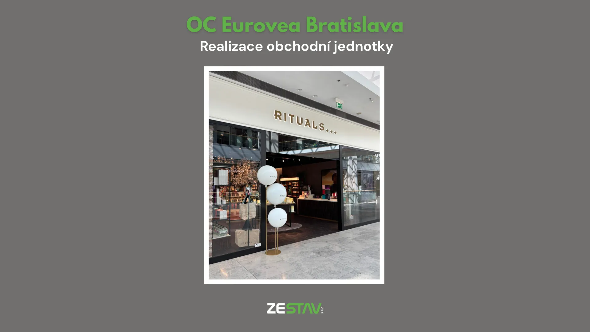 Obchodn&iacute; jednotka v OC Eurovea Bratislava